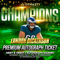 Landon Dickerson World Champions Experience Tickets