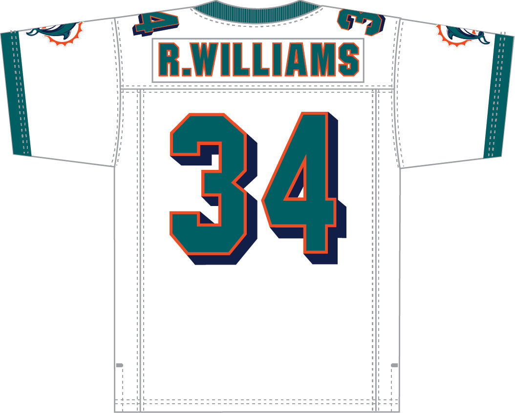 Ricky Williams Miami Dolphins Mitchell & Ness 2002 Legacy Jersey