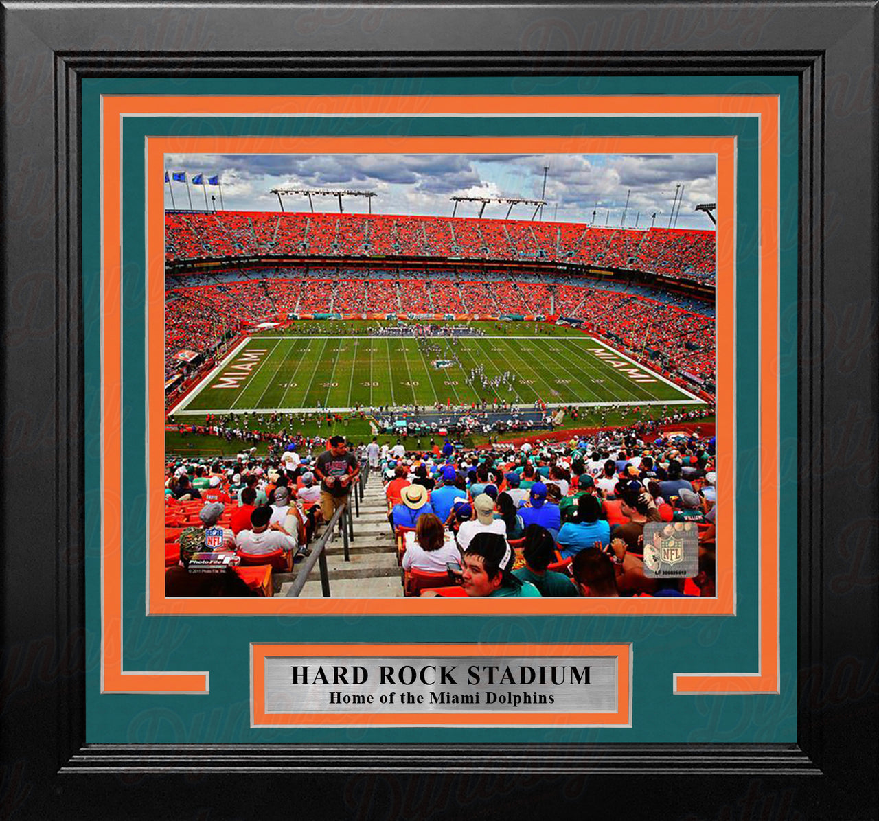 Miami Dolphins Hard Rock Stadium 8" x 10" Framed Football Photo