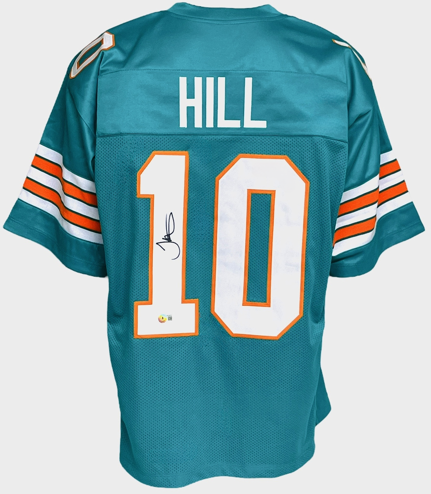 Tyreek Hill Miami Dolphins Autographed Teal Jersey
