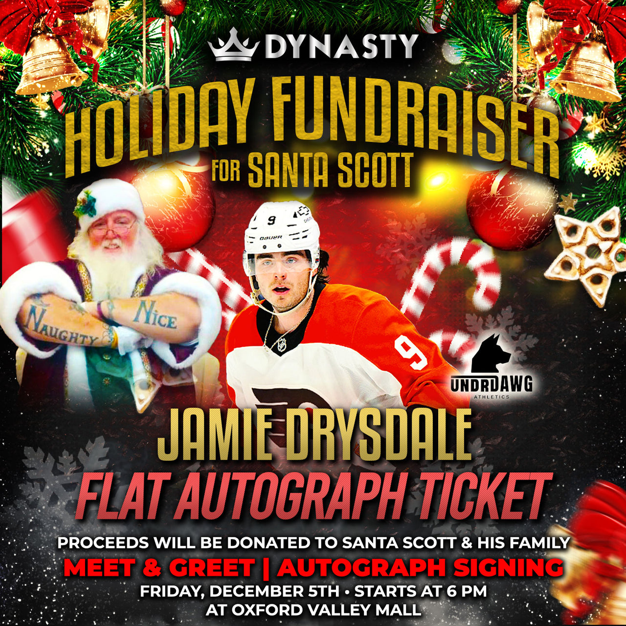 Jamie Drysdale Santa Scott Fundraiser Tickets