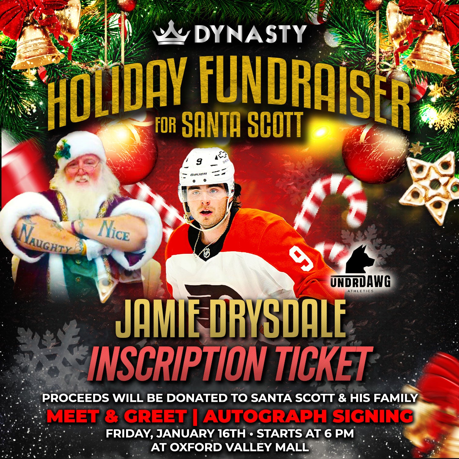 Jamie Drysdale Inscription Ticket