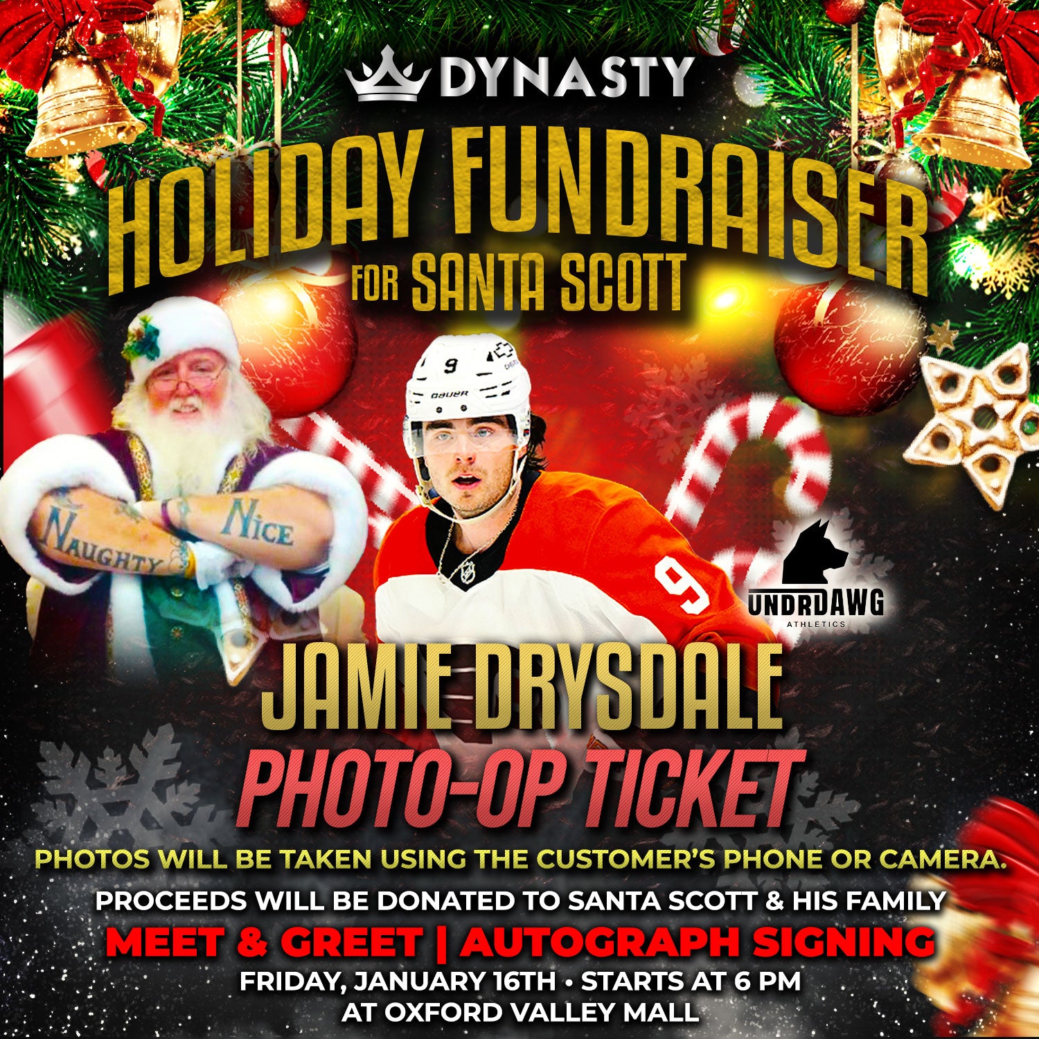 Jamie Drysdale Santa Scott Fundraiser Tickets