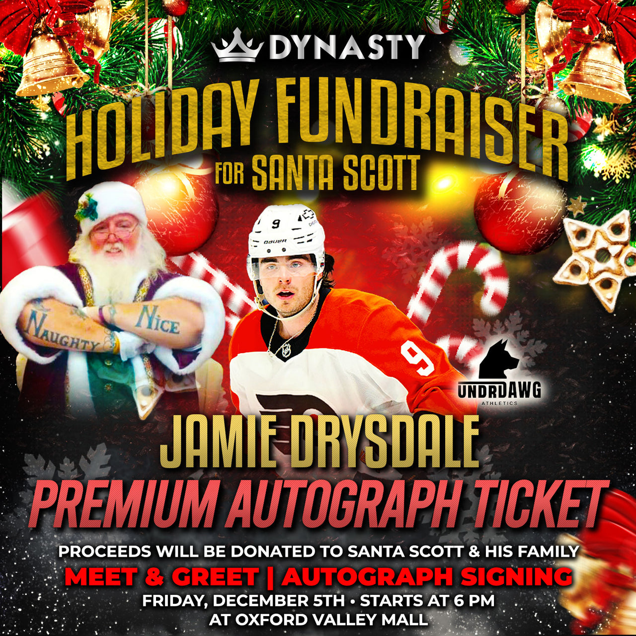 Jamie Drysdale Santa Scott Fundraiser Tickets