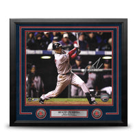 Dustin Pedroia 2007 World Series Action Boston Red Sox Autographed 11" x 14" Framed Baseball Photo