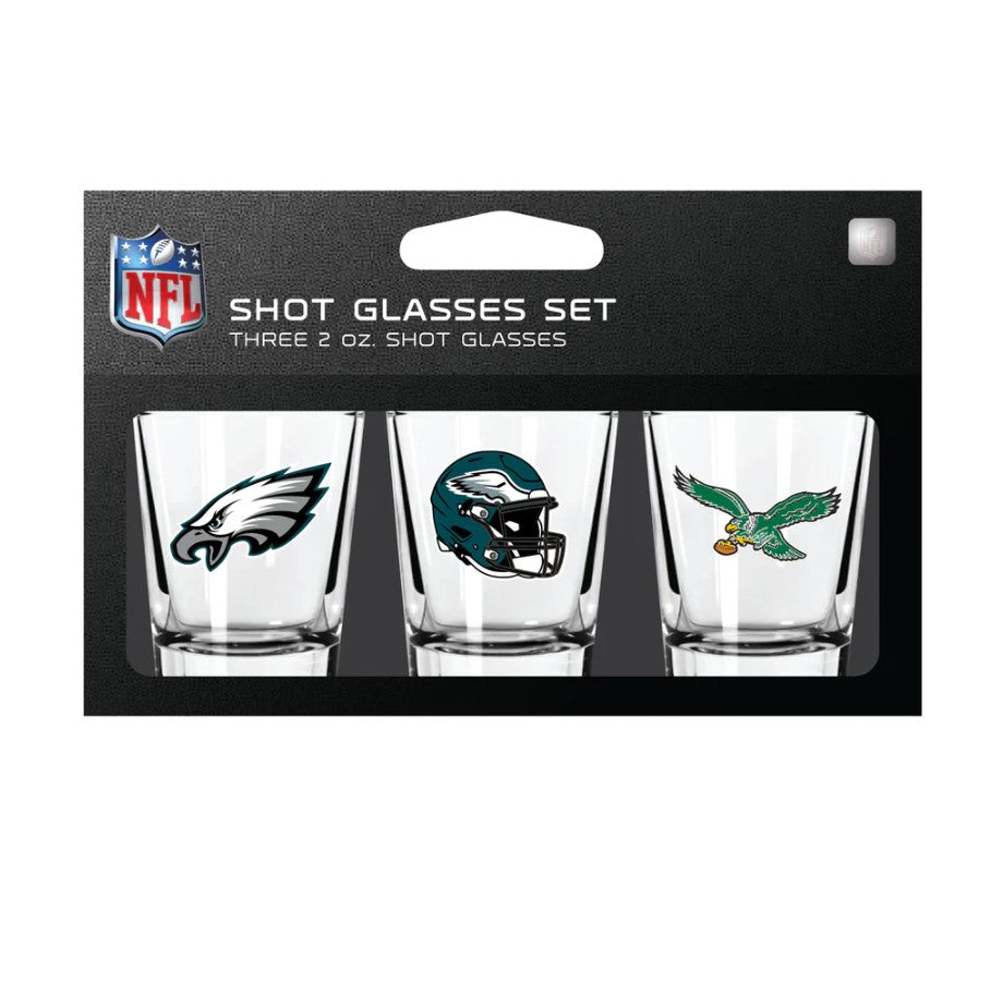 Philadelphia Eagles 3-Piece Shot Glass Gift Set