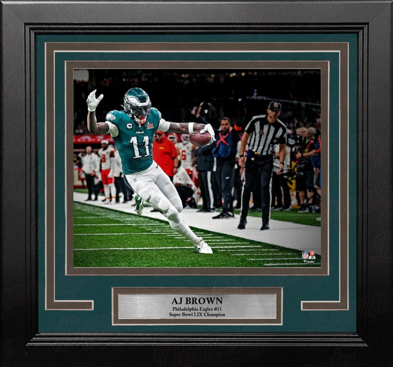 AJ Brown Super Bowl LIX Action Philadelphia Eagles 8" x 10" Framed Football Photo