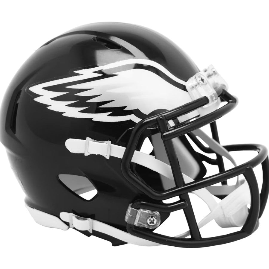 Philadelphia Eagles Alternate Riddell NFL Black Speed Mini Helmet