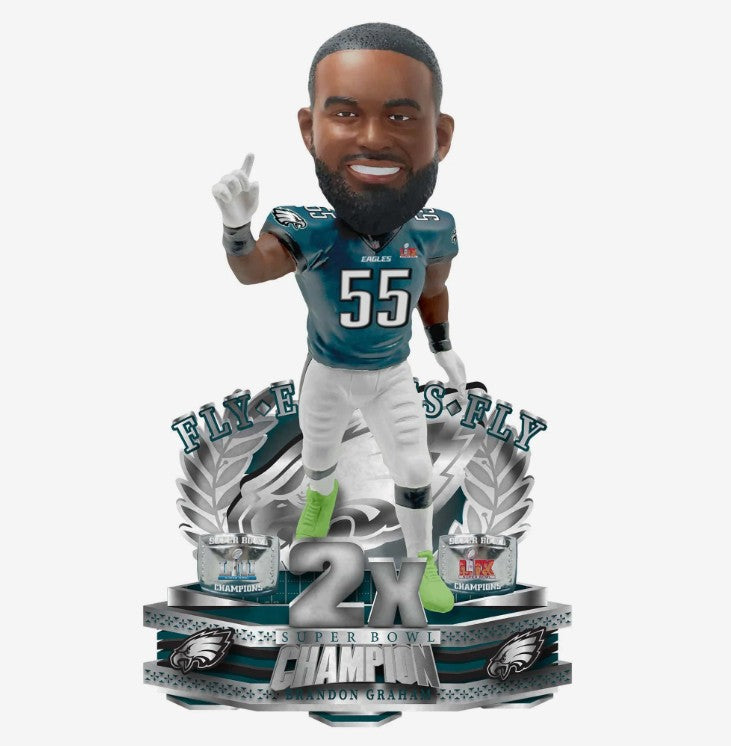Brandon Graham Philadelphia Eagles 2x Super Bowl Champion Bobblehead