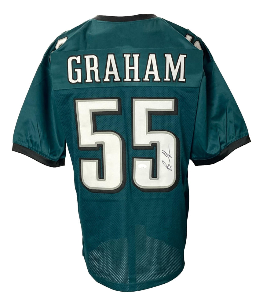 Brandon Graham Philadelphia Eagles Autographed Green Football Jersey - JSA Authenticated