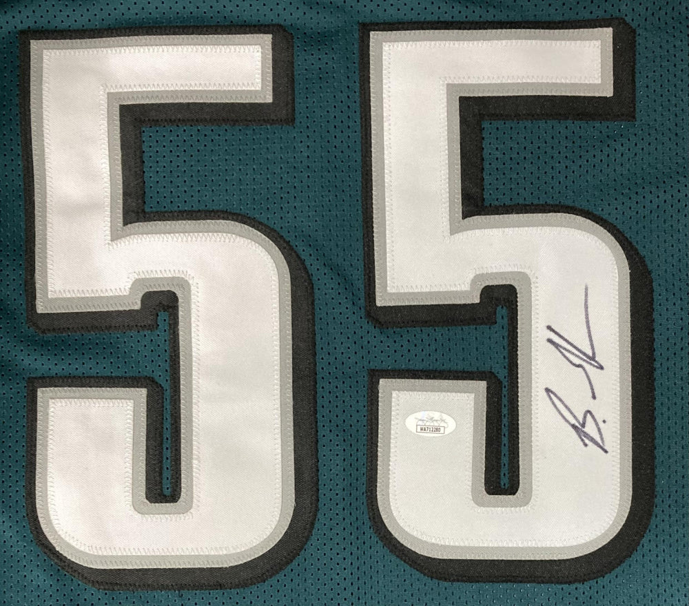 Brandon Graham Philadelphia Eagles Autographed Green Football Jersey - JSA Authenticated