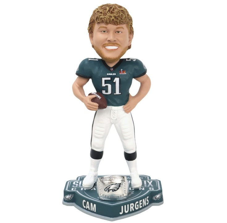 Cam Jurgens Philadelphia Eagles Super Bowl LIX Champions 8" Bobble Head