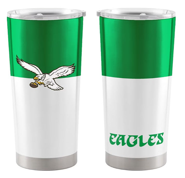 Philadelphia Eagles Throwback 20 oz. Colorblock Stainless Tumbler