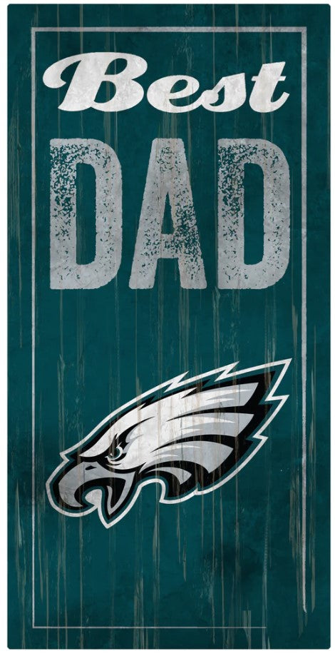 Philadelphia Eagles Dad Wood Sign - Dynasty Sports & Framing 