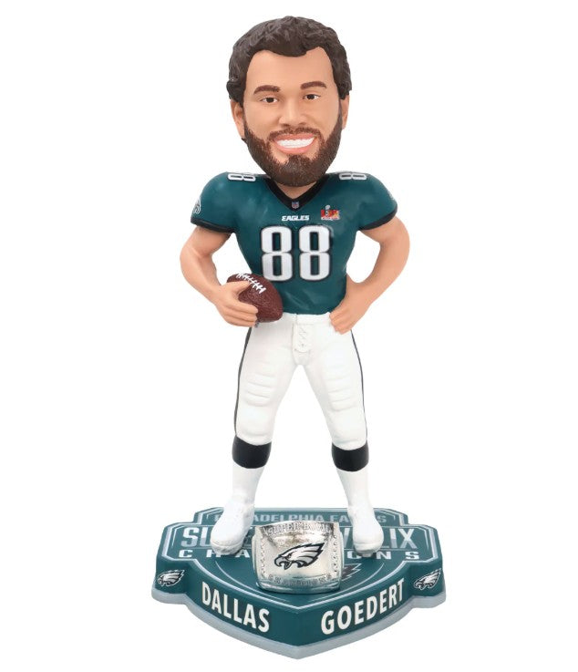 Dallas Goedert Philadelphia Eagles Super Bowl LIX Champions 8" Bobble Head