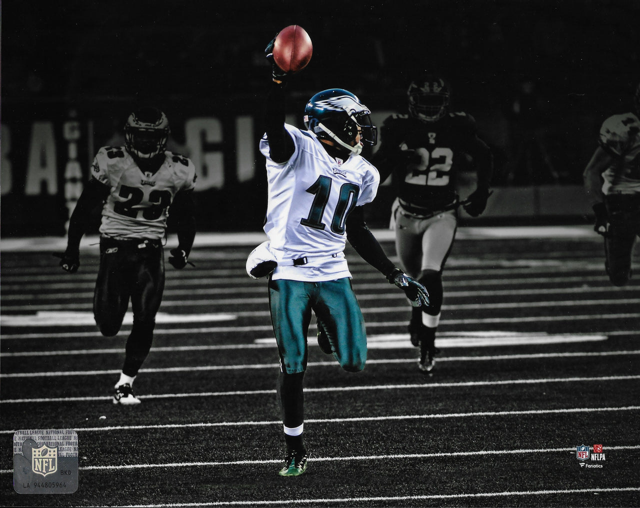 DeSean Jackson Miracle at the New Meadowlands Philadelphia Eagles 8" x 10" Blackout Football Photo