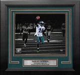 DeSean Jackson Miracle at the New Meadowlands Philadelphia Eagles 8" x 10" Framed Blackout Photo - Dynasty Sports & Framing 