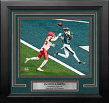 DeVonta Smith Philadelphia Eagles Super Bowl LIX Touchdown 8" x 10" Framed Football Photo - Dynasty Sports & Framing 