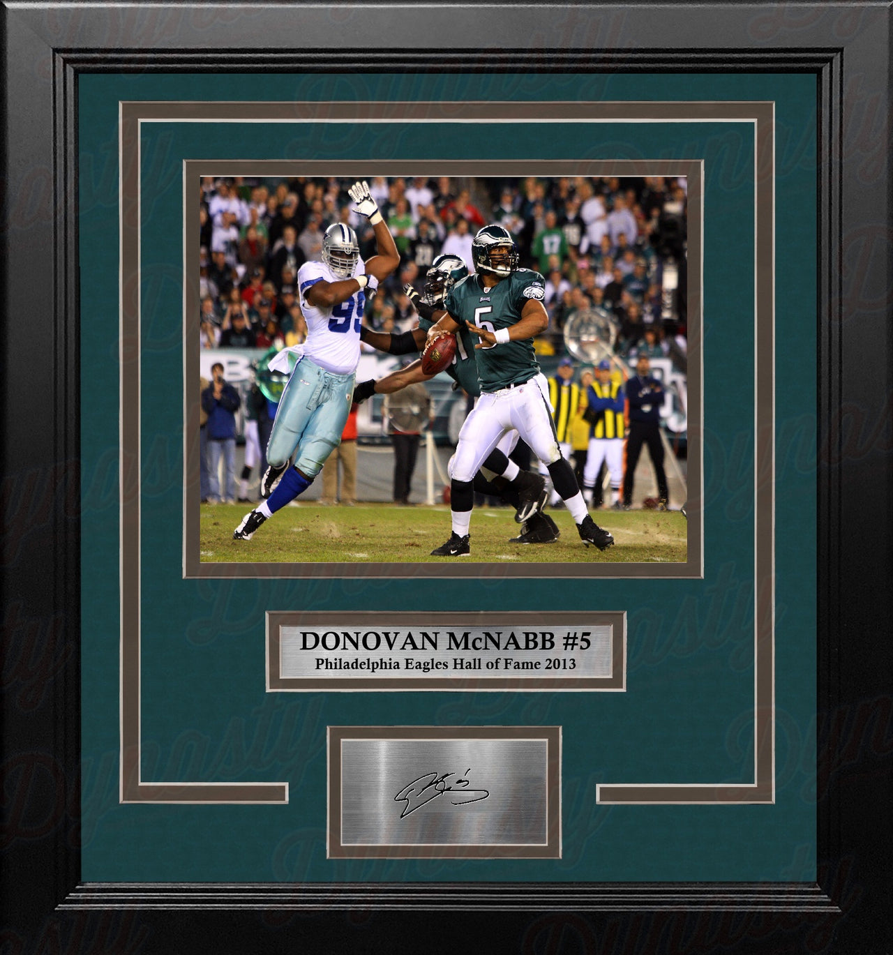 Donovan McNabb v. Cowboys Philadelphia Eagles 8x10 Framed Photo with Engraved Autograph