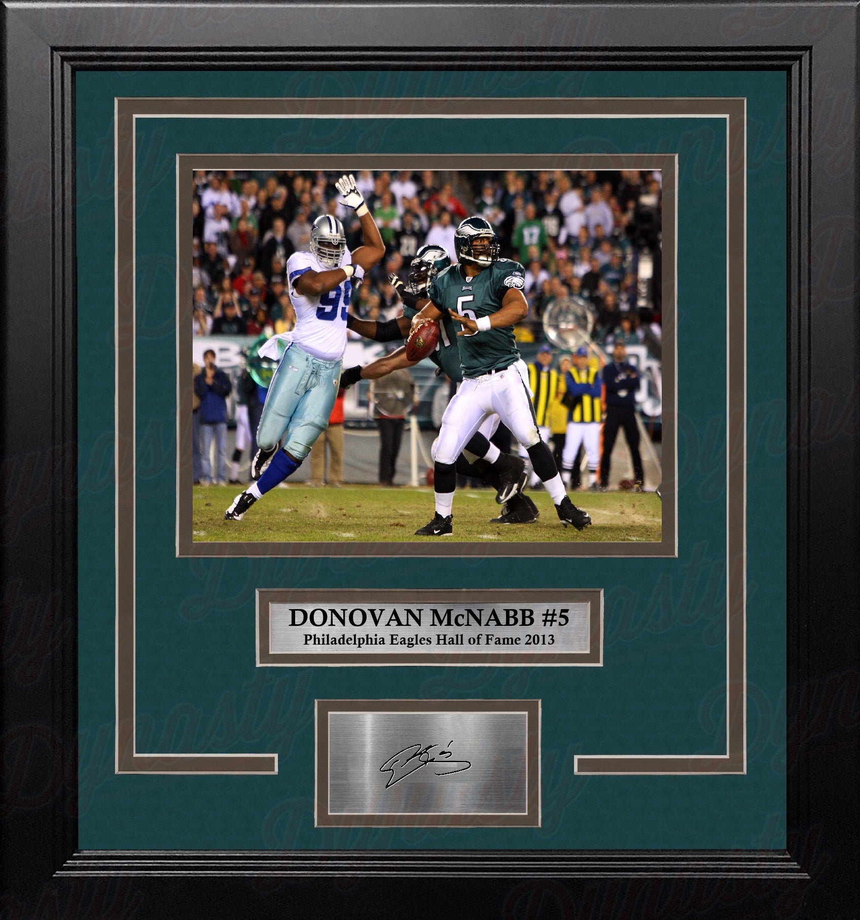 Donovan McNabb v. Cowboys Philadelphia Eagles 8x10 Framed Photo with Engraved Autograph