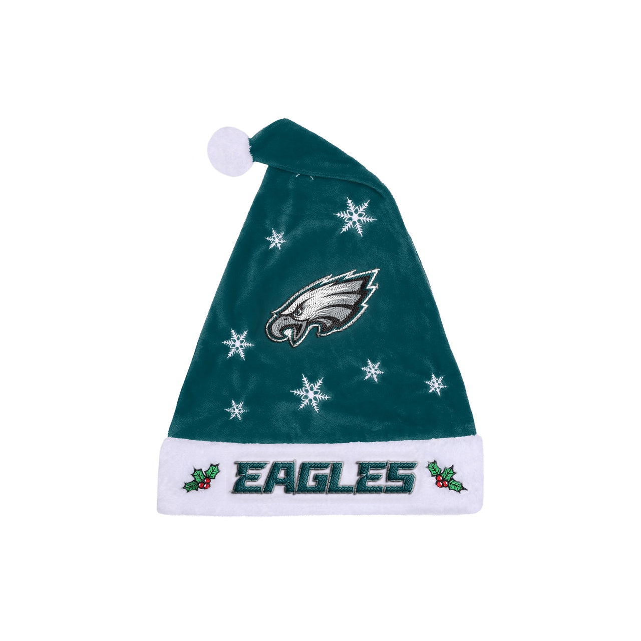 Philadelphia Eagles Embroidered Santa Hat