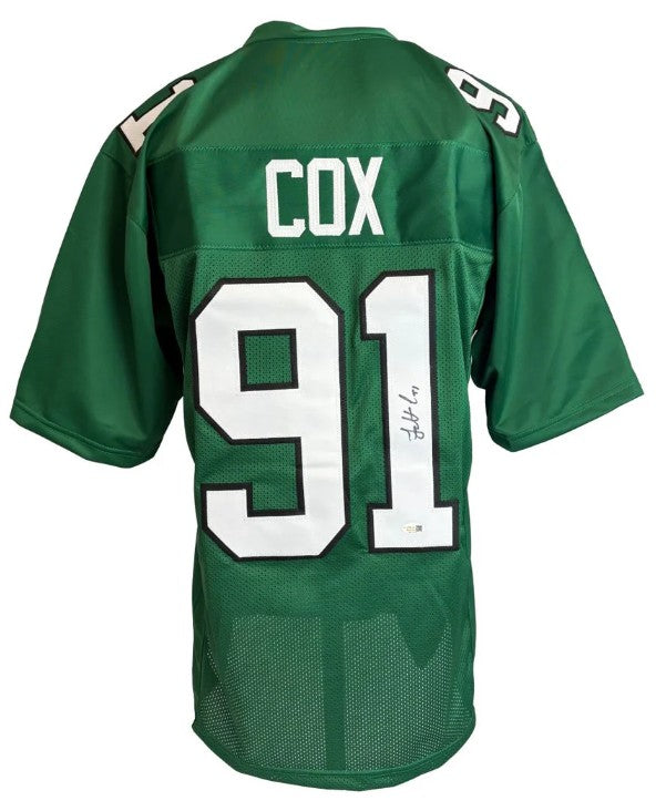 Fletcher Cox Philadelphia Eagles Autographed Kelly Green Football Jersey