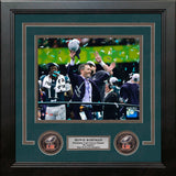 Howie Roseman Super Bowl Celebration Philadelphia Eagles Autographed 8" x 10" Framed Football Photo - Dynasty Sports & Framing 