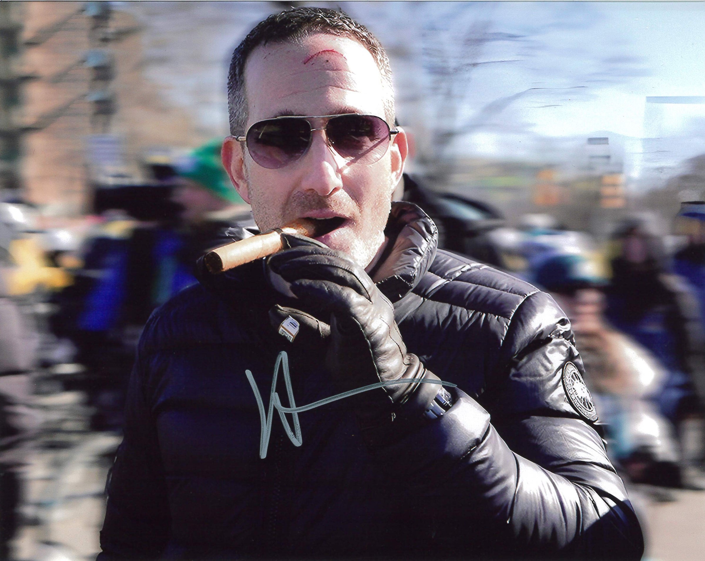 Howie Roseman Cigar Philadelphia Eagles Autographed 8" x 10" Football Photo