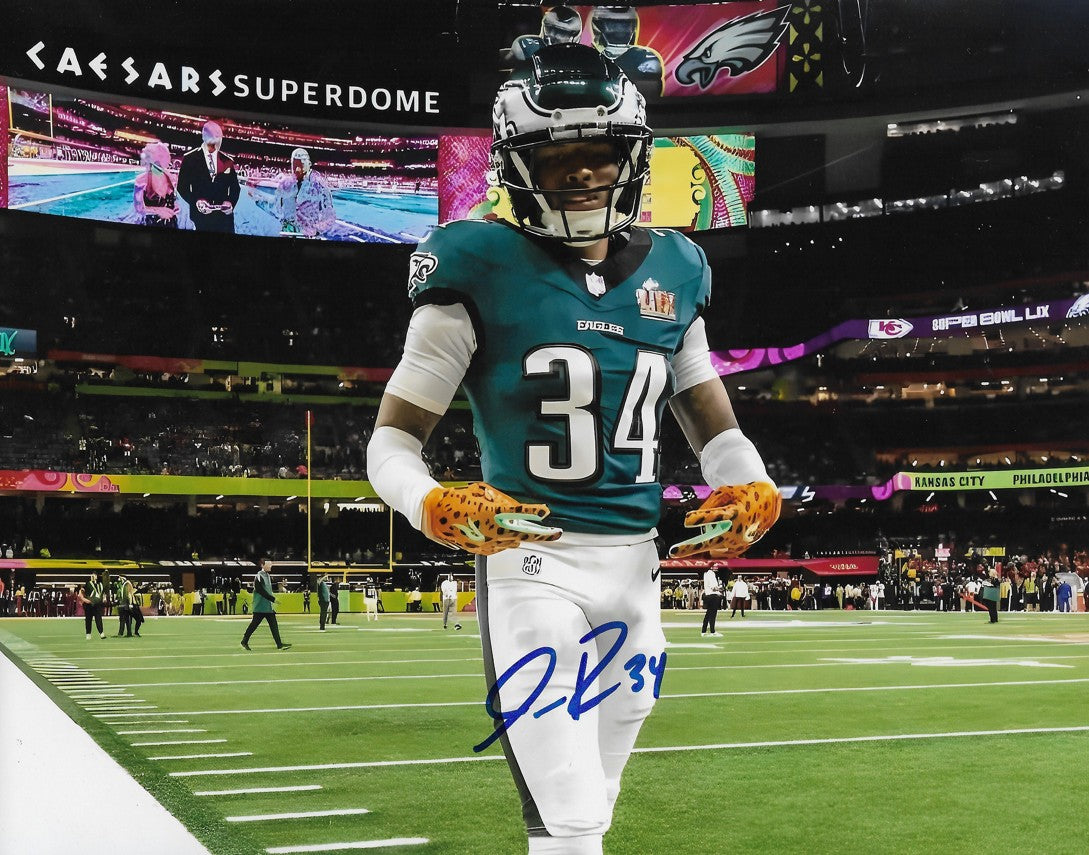 Isaiah Rodgers Super Bowl LIX Philadelphia Eagles Autographed 11" x 14" Football Photo