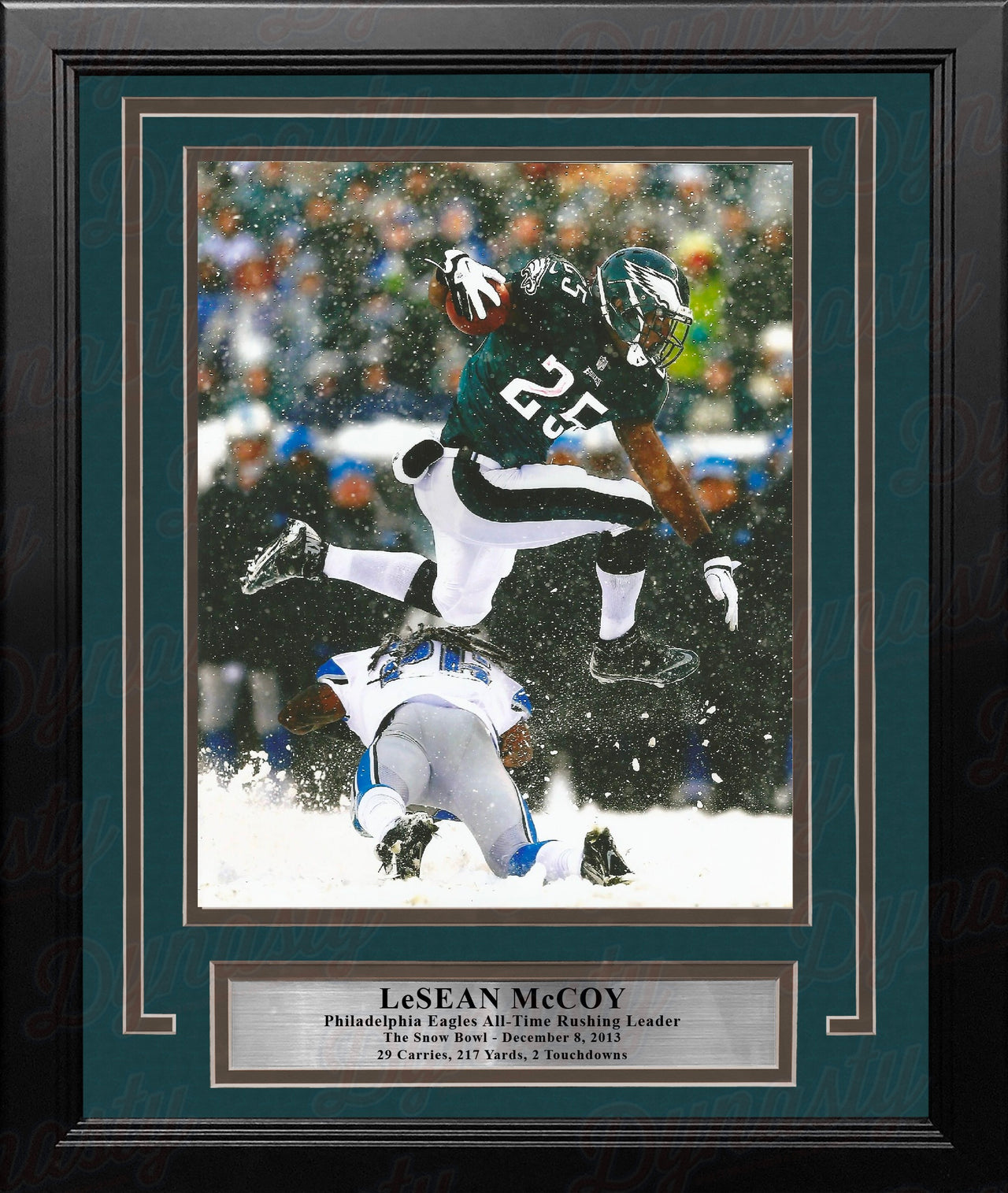 LeSean McCoy Snow Bowl Philadelphia Eagles 8" x 10" Framed Football Photo