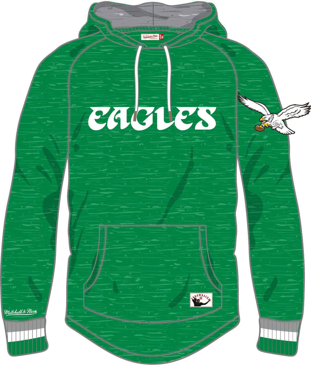Philadelphia Eagles Mitchell & Ness Legendary Slub Long-Sleeve Hoodie