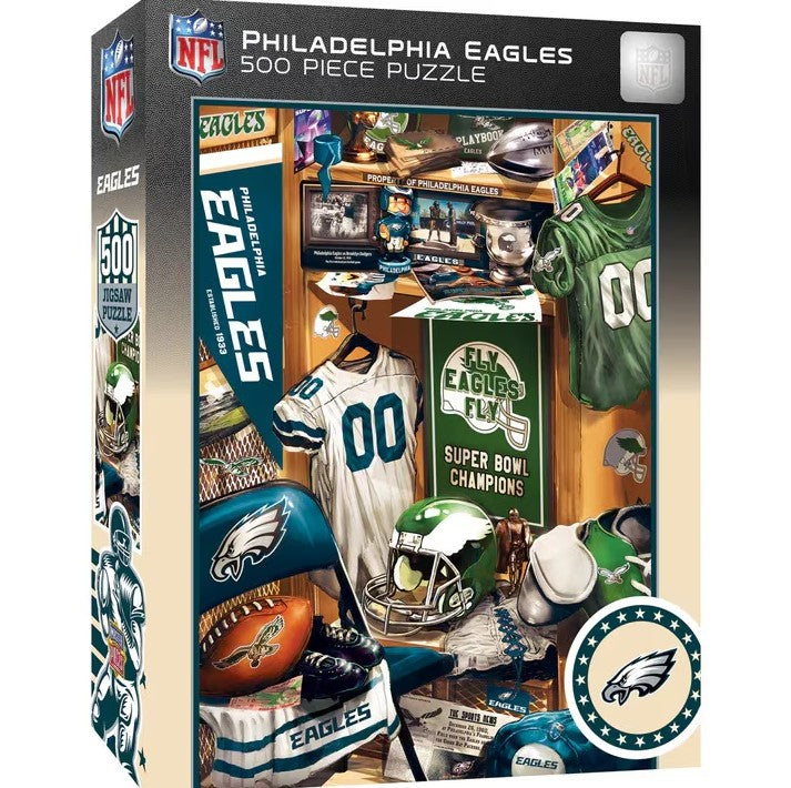 Philadelphia Eagles Locker Room 500 Piece Jigsaw Puzzle