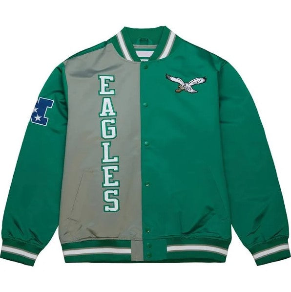 Philadelphia Eagles Mitchell & Ness OG 2.0 Lightweight Satin Jacket