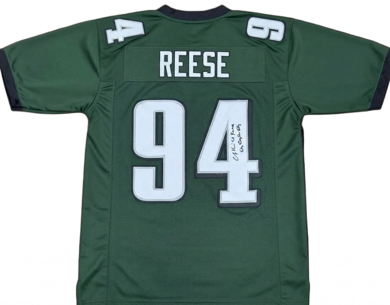 Merrill Reese "Voice of Philly Football" Pro Style Autographed Name & Number Jersey - Fly Eagles Fly