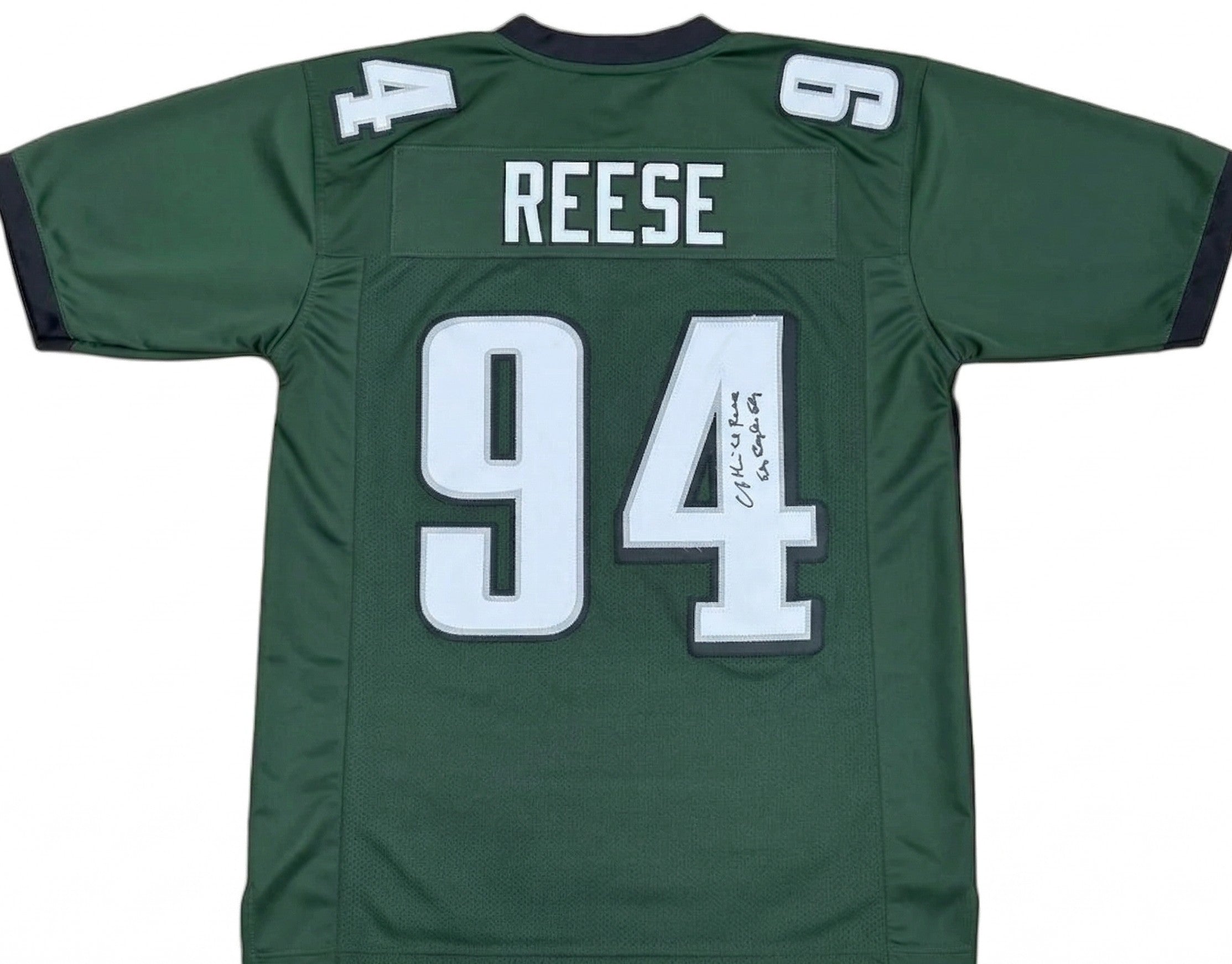 Merrill Reese "Voice of Philly Football" Pro Style Autographed Name & Number Jersey - Fly Eagles Fly