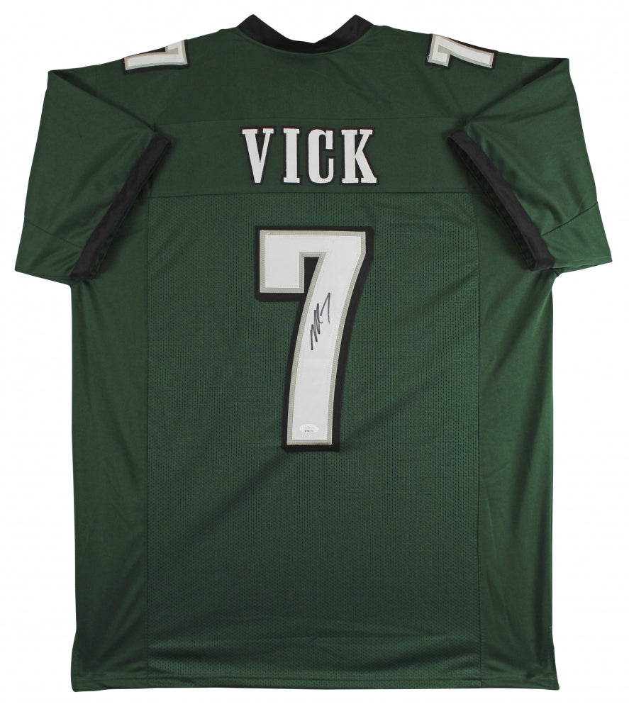 Michael Vick Philadelphia Eagles Autographed Green Jersey - Dynasty Sports & Framing 