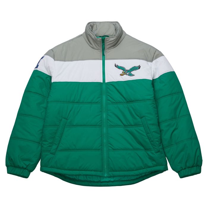 Philadelphia Eagles Mitchell & Ness In The Clutch Puffer Jacket