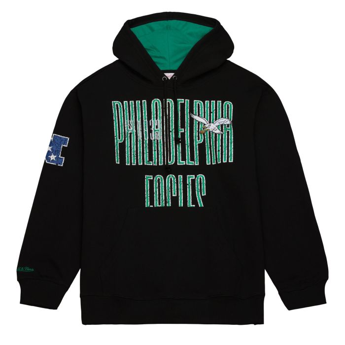 Philadelphia Eagles Mitchell & Ness Throwback OG Fleece 2.0 Hoodie