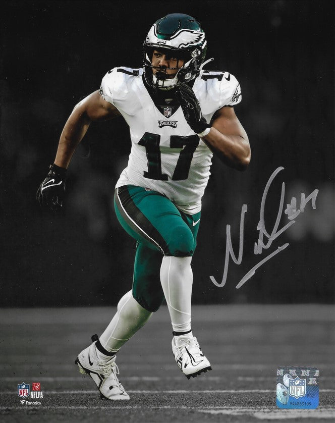 Nakobe Dean Blackout Action Philadelphia Eagles Autographed 8" x 10" Football Photo