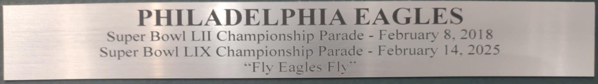 Philadelphia Eagles Super Bowl LII & LIX Parade Framed 8" x 10" Football Collage