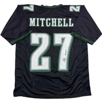 Quinyon Mitchell Philadelphia Eagles Autographed Black Football Jersey - Dynasty Sports & Framing 