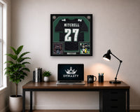 Quinyon Mitchell Philadelphia Eagles Autographed Framed Black Jersey