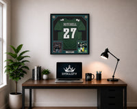 Quinyon Mitchell Philadelphia Eagles Autographed Framed Green Jersey