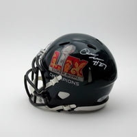 Quinyon Mitchell Philadelphia Eagles Autographed Super Bowl LIX Champions Mini-Helmet - Dynasty Sports & Framing 