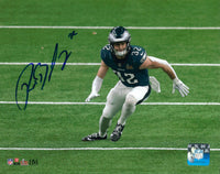 Reed Blankenship Super Bowl LIX Action Philadelphia Eagles Autographed 8" x 10" Football Photo
