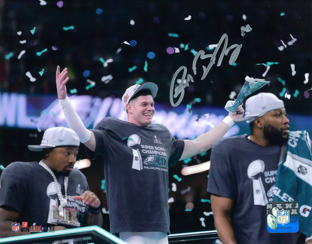 Reed Blankenship Super Bowl LIX Celebration Philadelphia Eagles Autographed 16" x 20" Football Photo