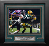 Reed Blankenship v. Packers Philadelphia Eagles 8" x 10" Framed Football Photo - Dynasty Sports & Framing 
