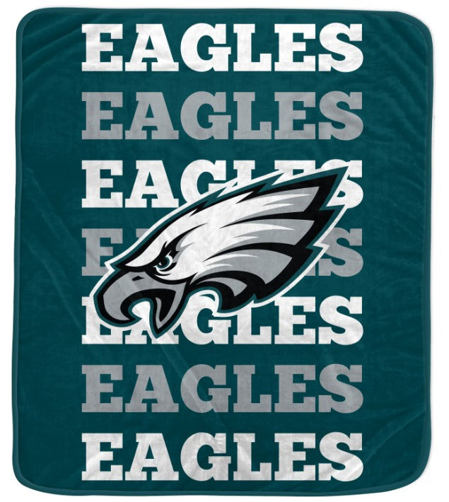 Philadelphia Eagles 60" x 70" Repeat Refresh Premium Plush Throw Blanket