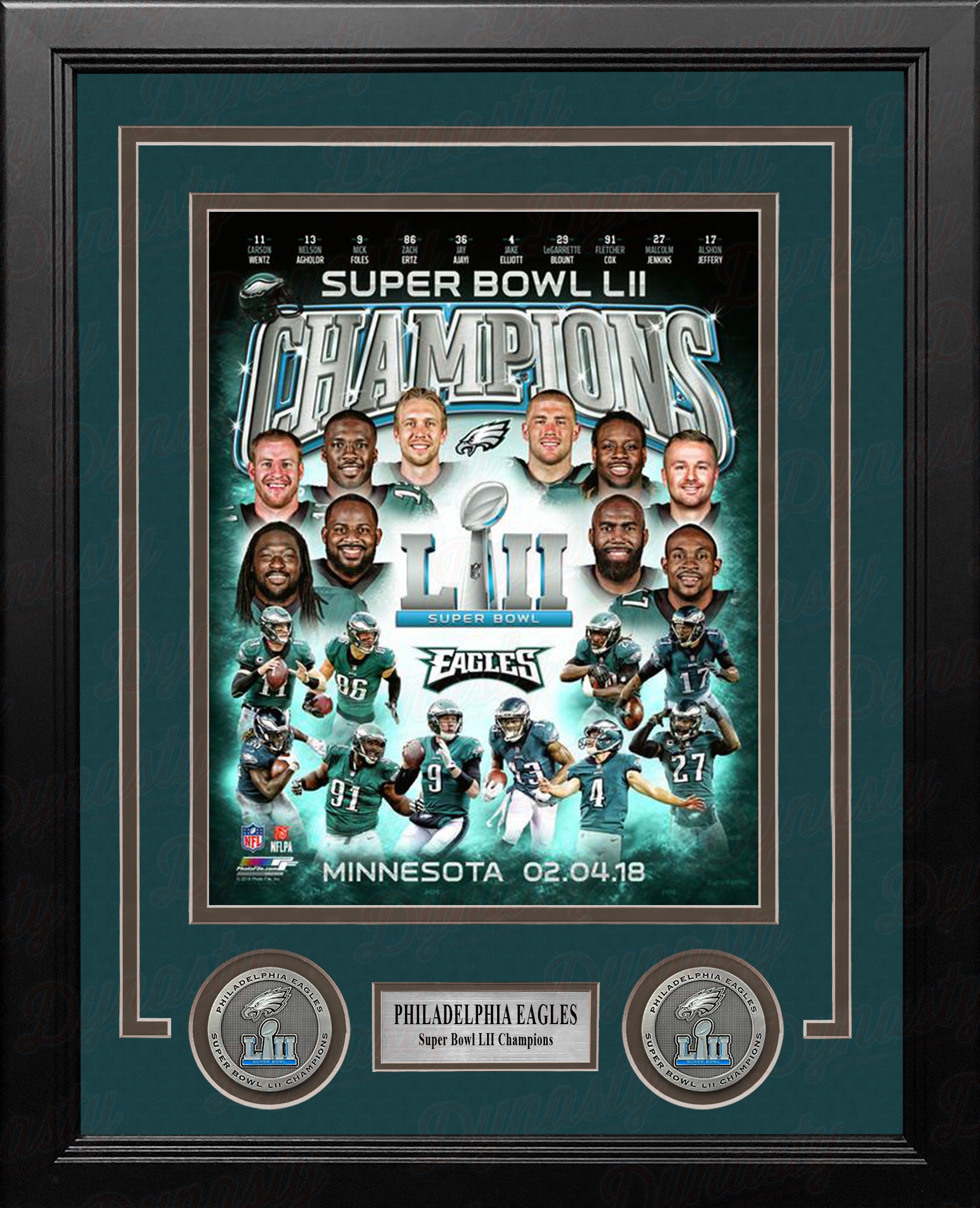 Philadelphia Eagles Super Bowl LII Champions 8" x 10" Framed Collage ...