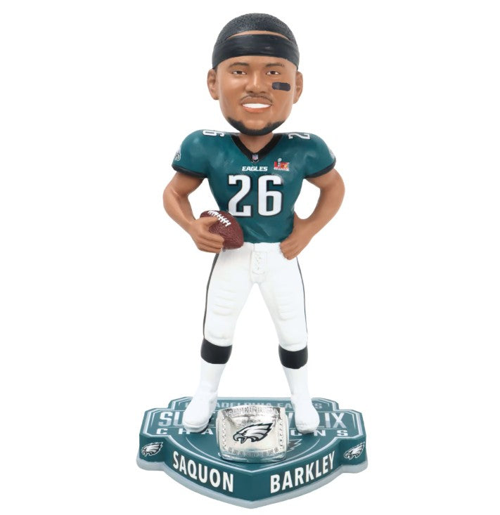 Saquon Barkley Philadelphia Eagles Super Bowl LIX Champions 8" Bobble Head